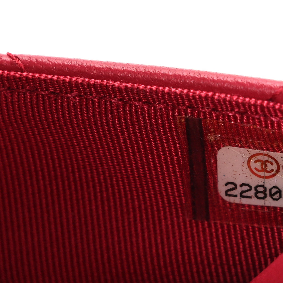 Lambskin Quilted Wallet On Chain WOC Dark Pink wholesalehk.shop