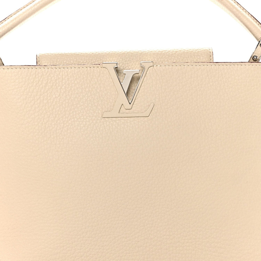 Taurillon Capucines MM Blanc Casse £¨ Direct shipment via from wholesalehk.shop