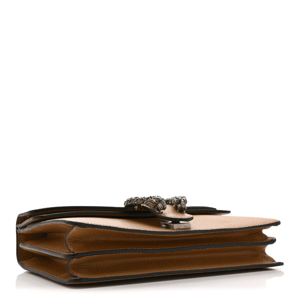Dollar Calfskin Crystal Small Dionysus Shoulder Bag Natural Tan Black Diamond wholesalehk.shop