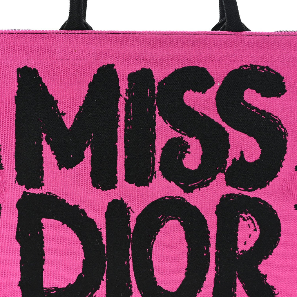 Canvas Embroidered Large Miss Dior Graffiti Book Tote Fuchsia Purple £¨ Direct shipment via from wholesalehk.shop