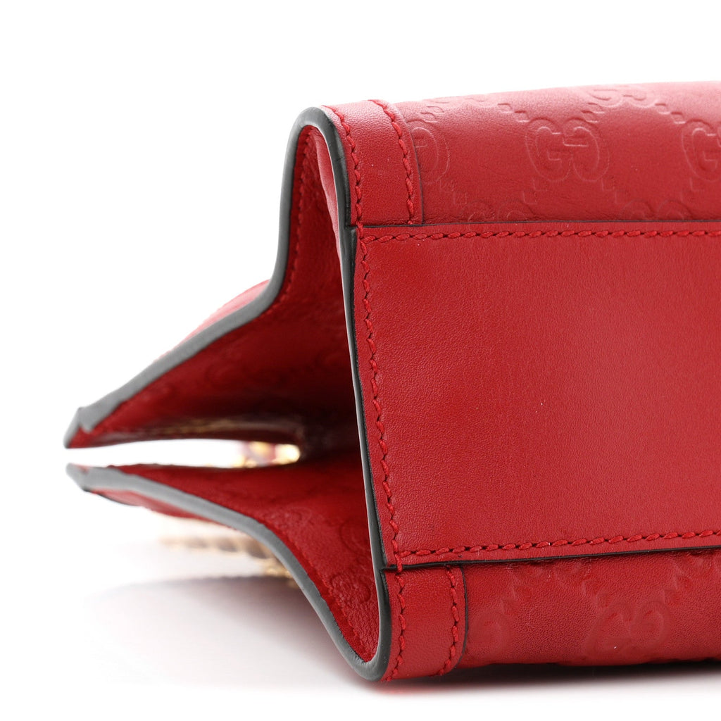Guccissima Small Padlock Tote Red £¨ Direct shipment via from wholesalehk.shop