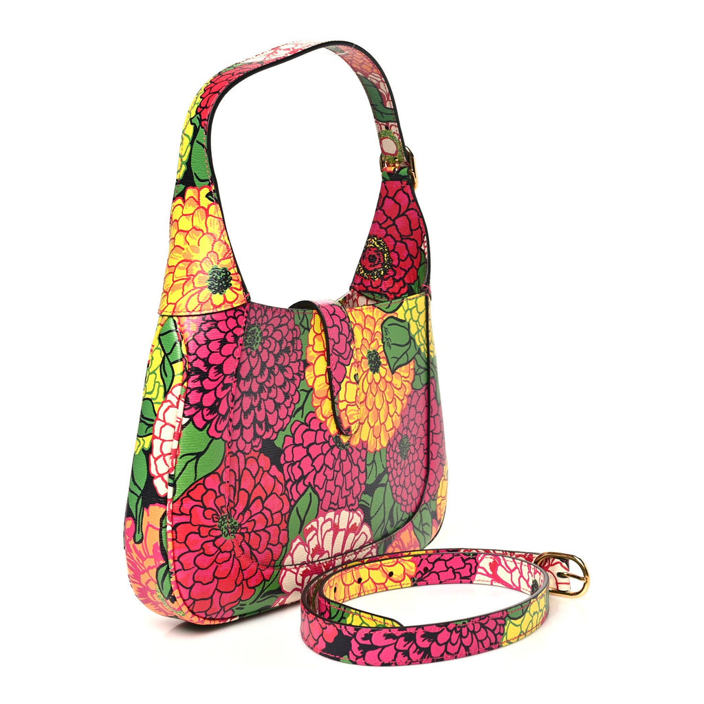 X KEN SCOTT Textured Calfskin Pomponica Print Small Jackie 1961 Hobo Multicolor Fuxia Pompon £¨ Direct shipment via from wholesalehk.shop