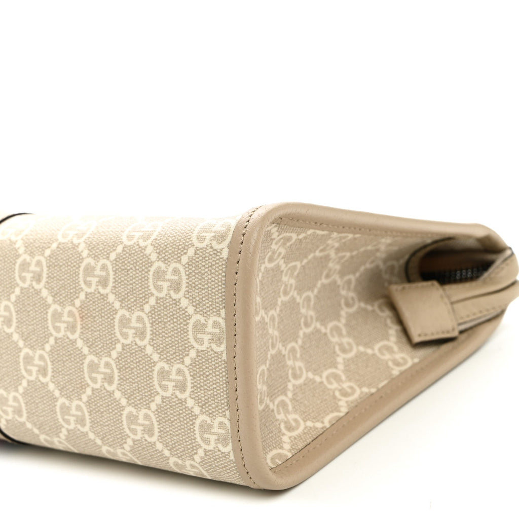 GG Supreme Monogram Web Ophidia GG Toiletry Case Beige Mystic White Oatmeal wholesalehk.shop