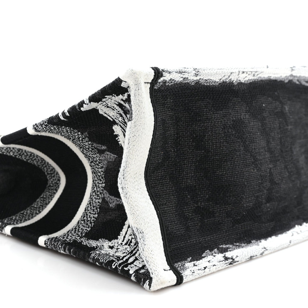 Canvas Embroidered Medium Paris Book Tote Black White £¨ Direct shipment via from wholesalehk.shop