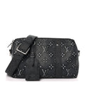 Cowhide Faded Monogram City Keepall Charcoal wholesalehk.shop