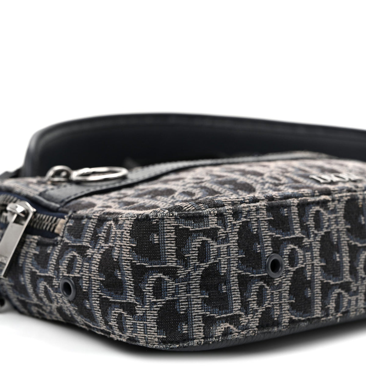 HOMME Oblique Jacquard Safari Messenger Navy Blue wholesalehk.shop