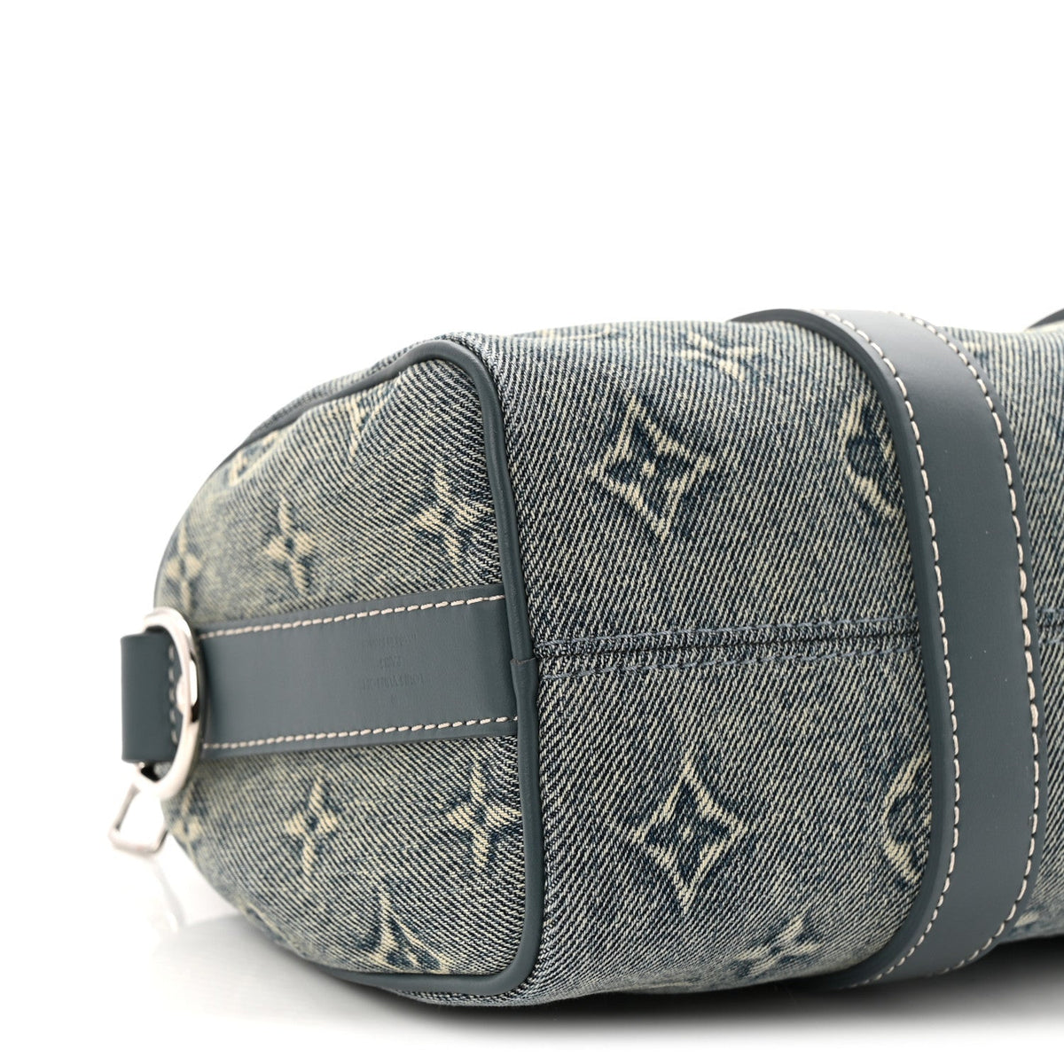 Monogram Washed Denim Keepall Bandouliere 25 wholesalehk.shop