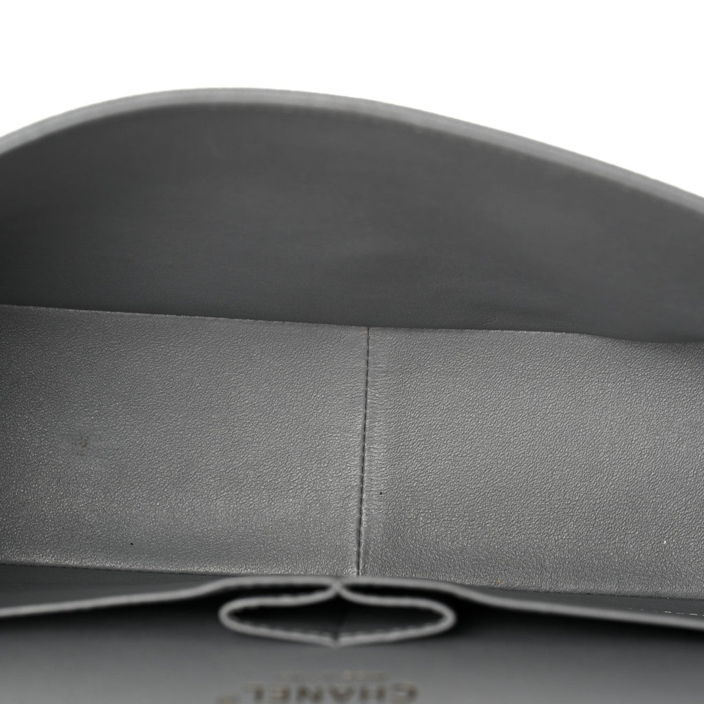 Caviar Quilted Jumbo Double Flap Grey wholesalehk.shop