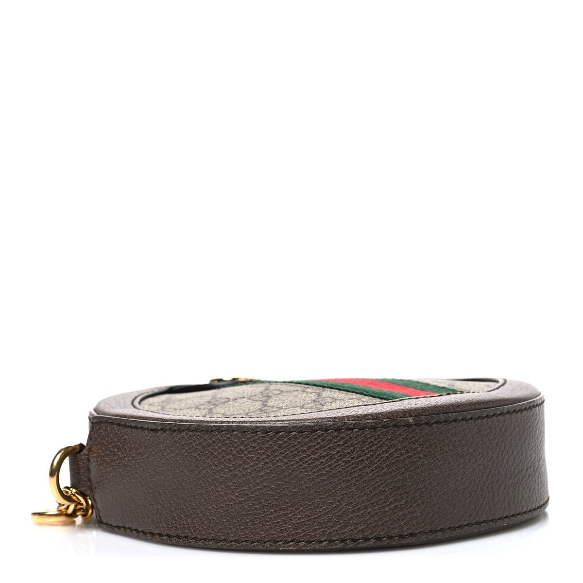 GG Supreme Monogram Web Mini Ophidia Round Shoulder Bag Brown wholesalehk.shop