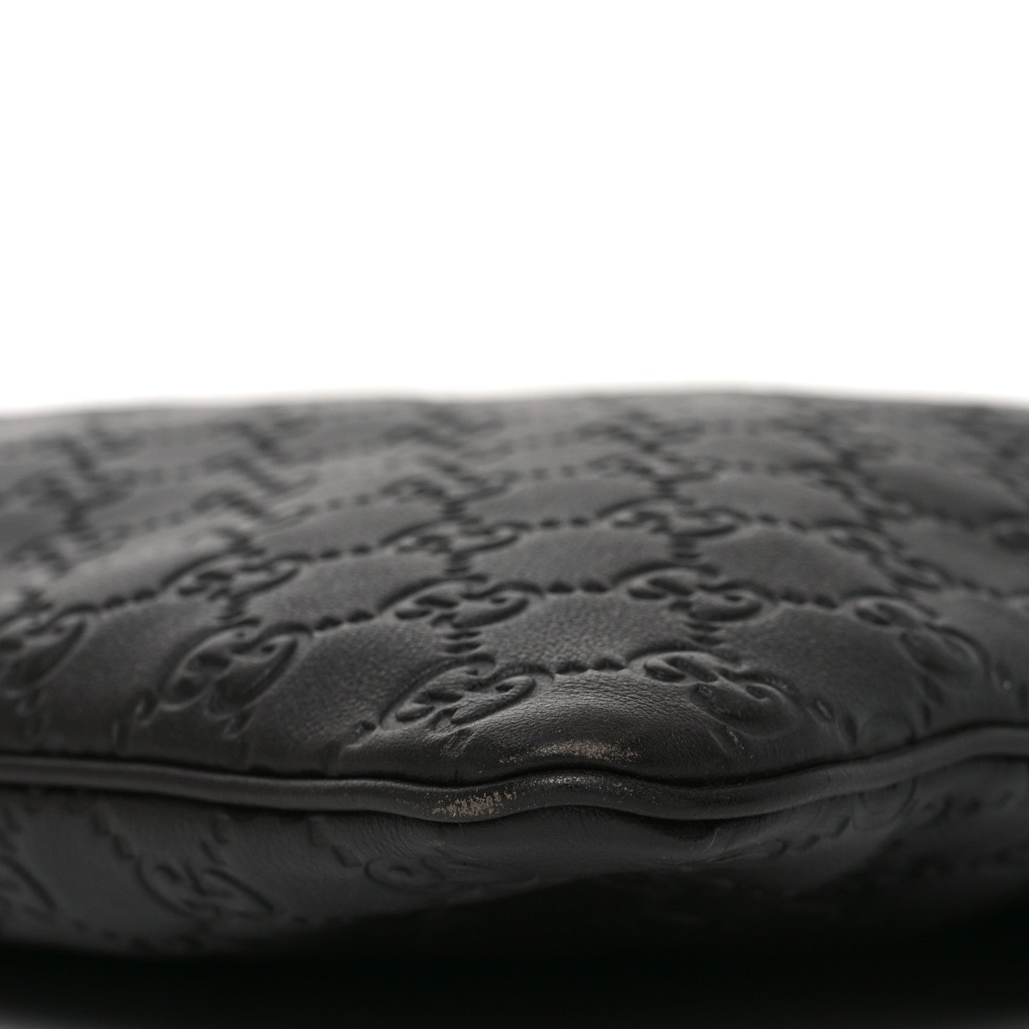 Guccissima Medium Flat Messenger Bag Black £¨ Direct shipment via from wholesalehk.shop