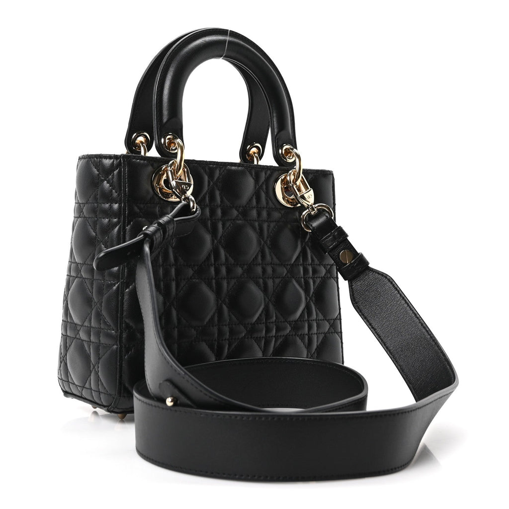 Lambskin Cannage Small My ABCDior Lady Dior Black wholesalehk.shop