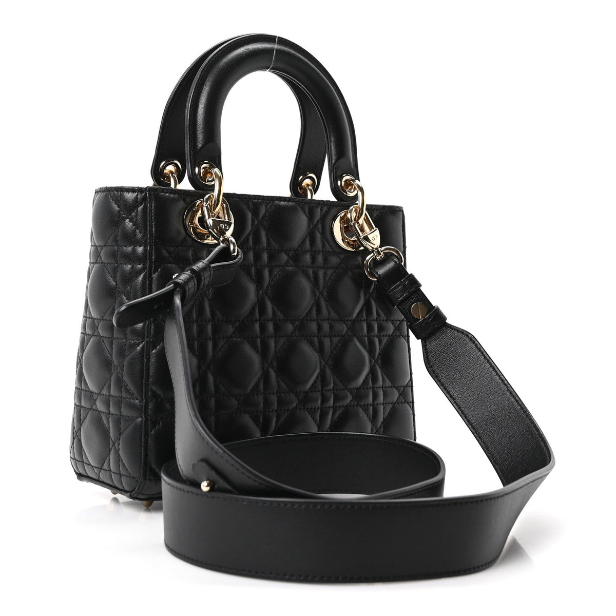 Lambskin Cannage Small My ABCDior Lady Dior Black wholesalehk.shop