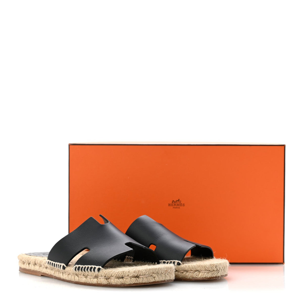 Calfskin Mens Antigua Espadrille Sandals 39 Black wholesalehk.shop