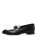 Toile De Coton Calfskin Womens Paris Loafers 37 Black Prunoir wholesalehk.shop