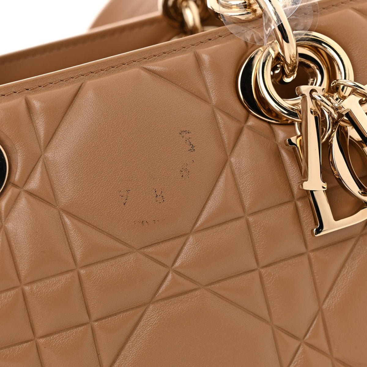 Calfskin Cannage Small The Lady 95.22 Beige wholesalehk.shop
