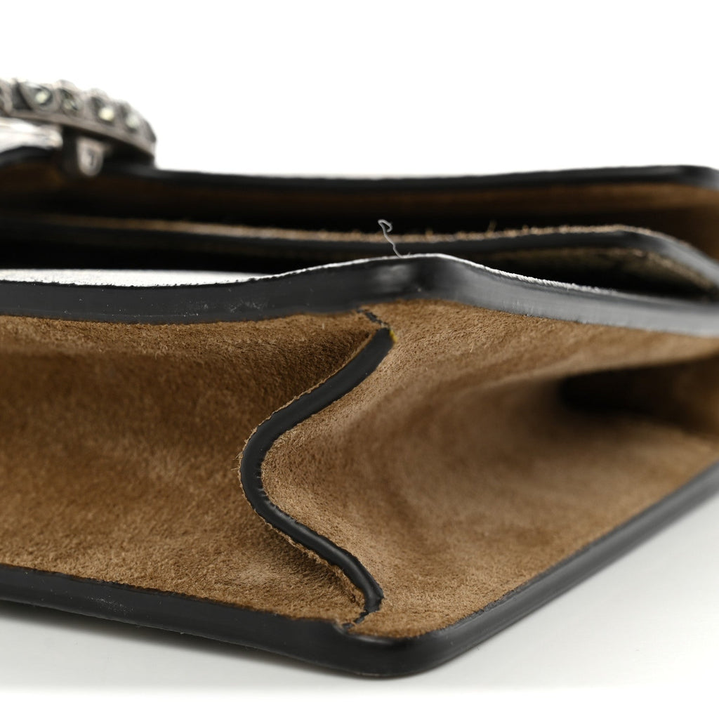 GG Supreme Monogram Suede Crystal Small Dionysus Shoulder Bag Beige Ebony Taupe wholesalehk.shop