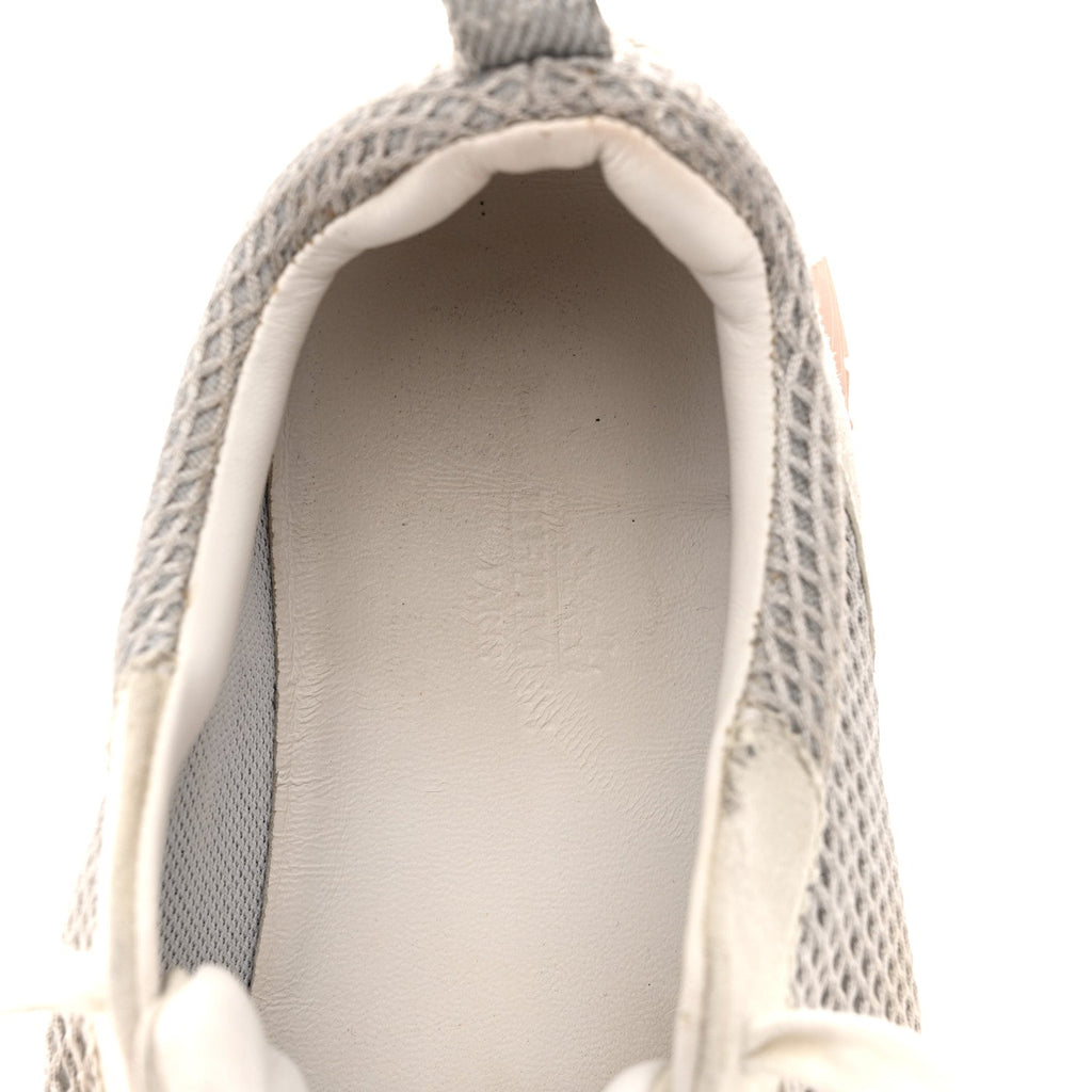 Air Mesh Suede Goatskin Bouncing Sneakers 35 Gris Lulea White wholesalehk.shop