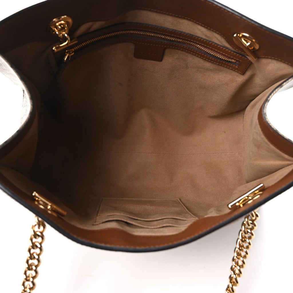 GG Supreme Monogram Medium Padlock Tote Beige Cuir £¨ Direct shipment via from wholesalehk.shop