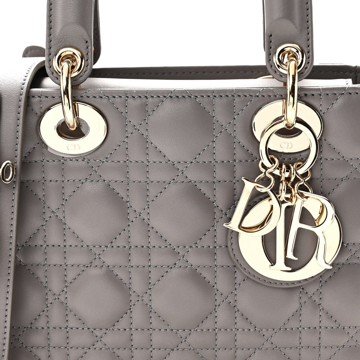 Lambskin Cannage Small My ABCDior Lady Dior Grey wholesalehk.shop