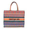 Canvas Embroidered Large Book Tote Orange Multicolor £¨ Direct shipment via from wholesalehk.shop