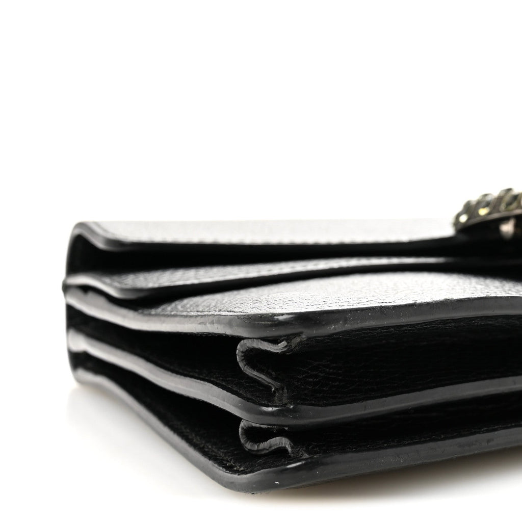 Pebbled Calfskin Small Dionysus Shoulder Bag Black wholesalehk.shop