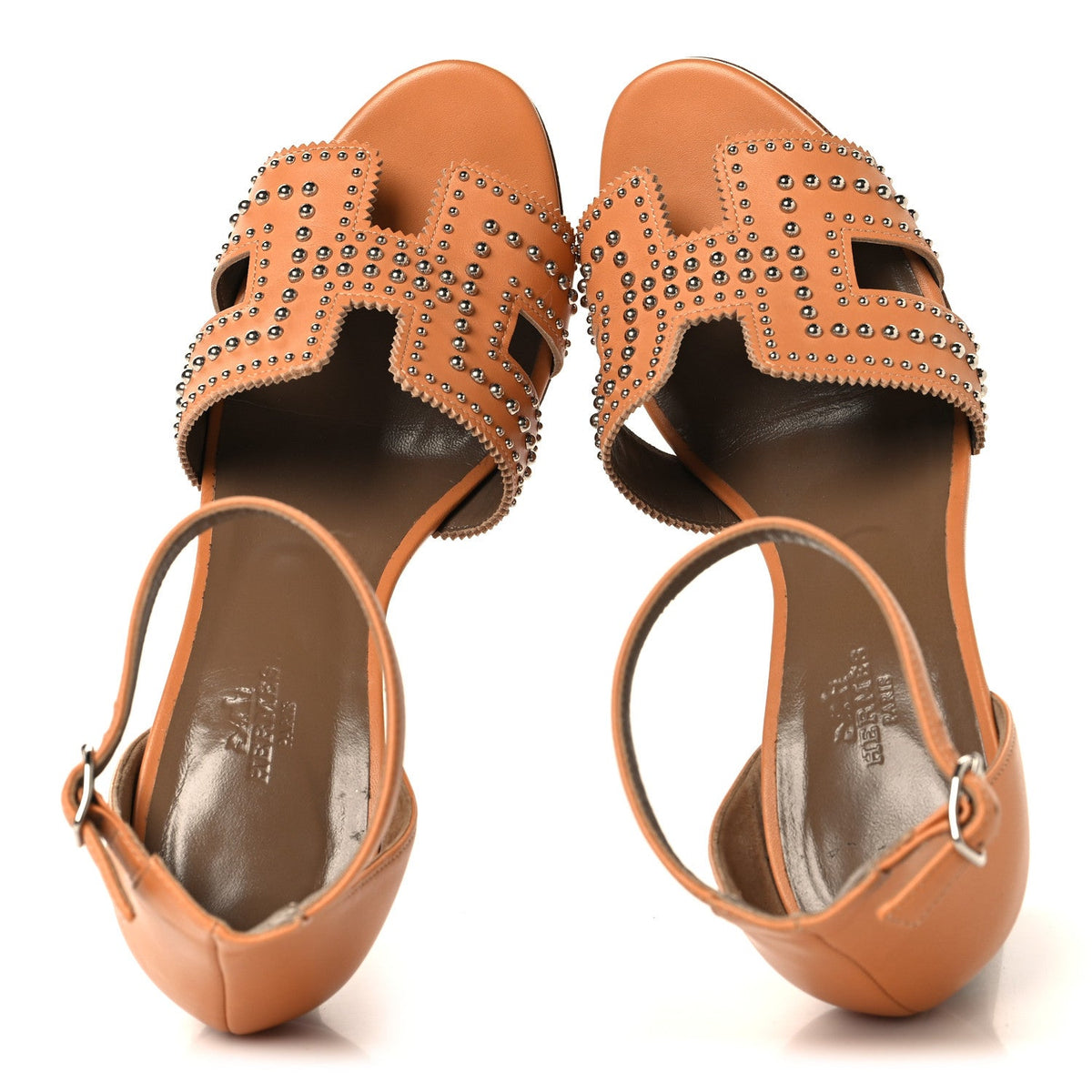 Calfskin Legend Wedge Sandals 38 Natural wholesalehk.shop