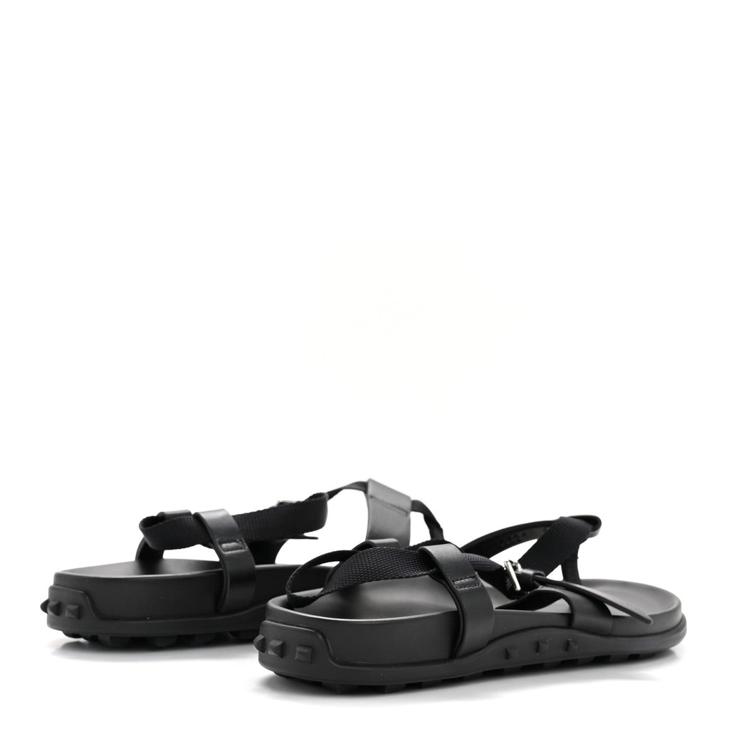 Calfskin Womens Inboard Sandals 38 Black wholesalehk.shop