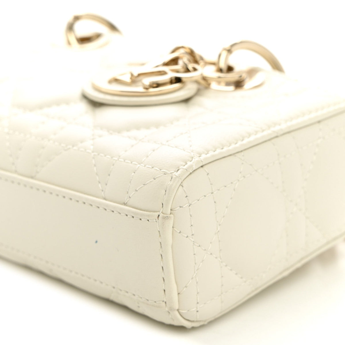 Lambskin Cannage Micro Lady D-Joy Latte wholesalehk.shop
