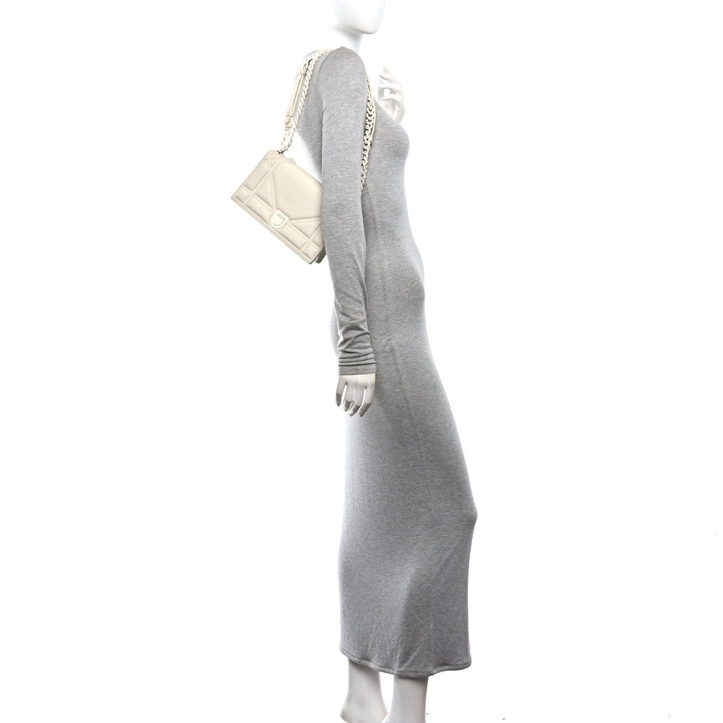 Ultra Matte Calfskin Small Diorama Flap Bag White ¡§ Direct shipment via from wholesalehk.shop