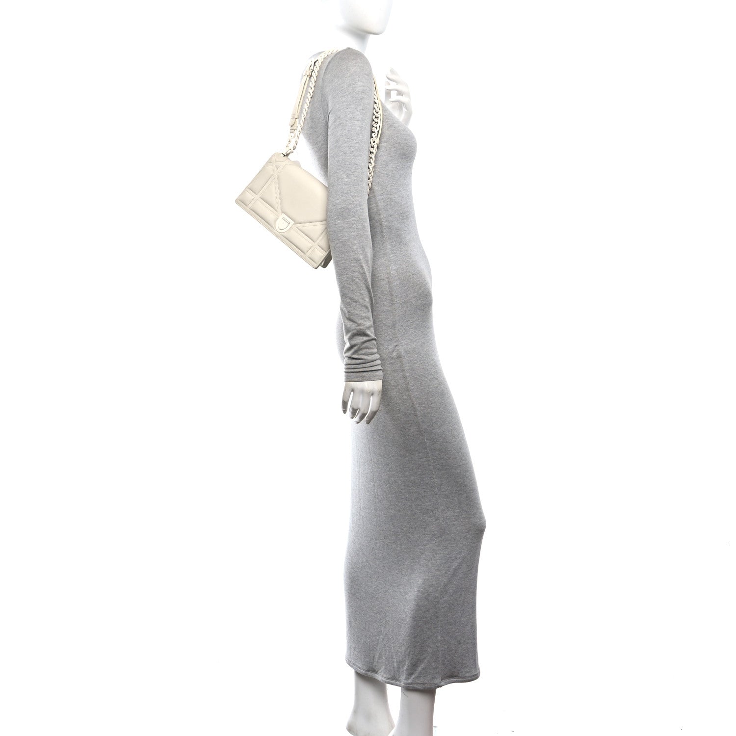 Ultra Matte Calfskin Small Diorama Flap Bag White ¡§ Direct shipment via from wholesalehk.shop