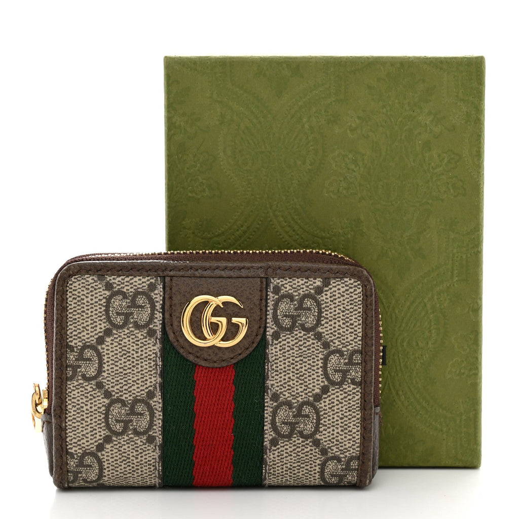 GG Supreme Monogram Web Ophidia Playing Card Case Beige New Acero wholesalehk.shop