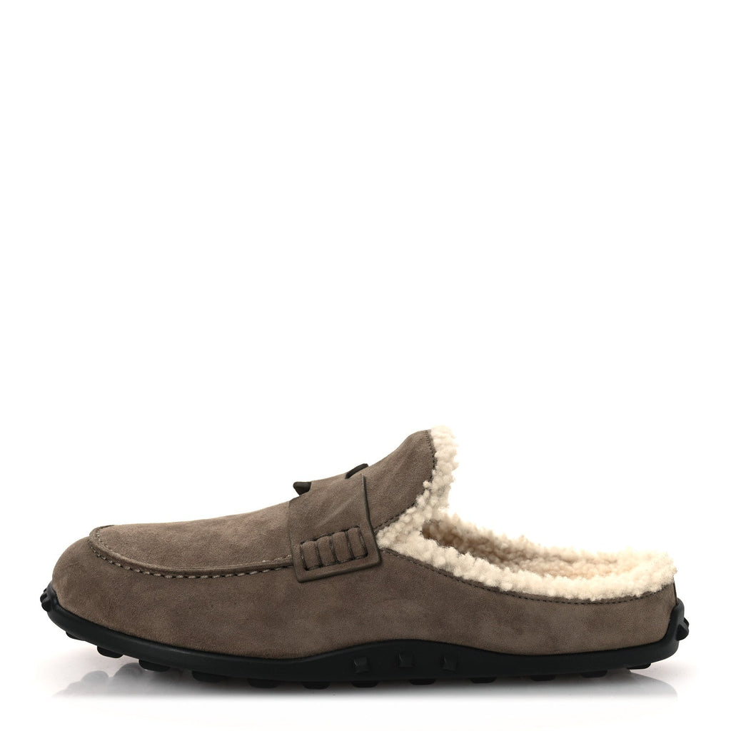 Suede Goatskin Shearling Go Mules 38 Brun Frume Ecru wholesalehk.shop