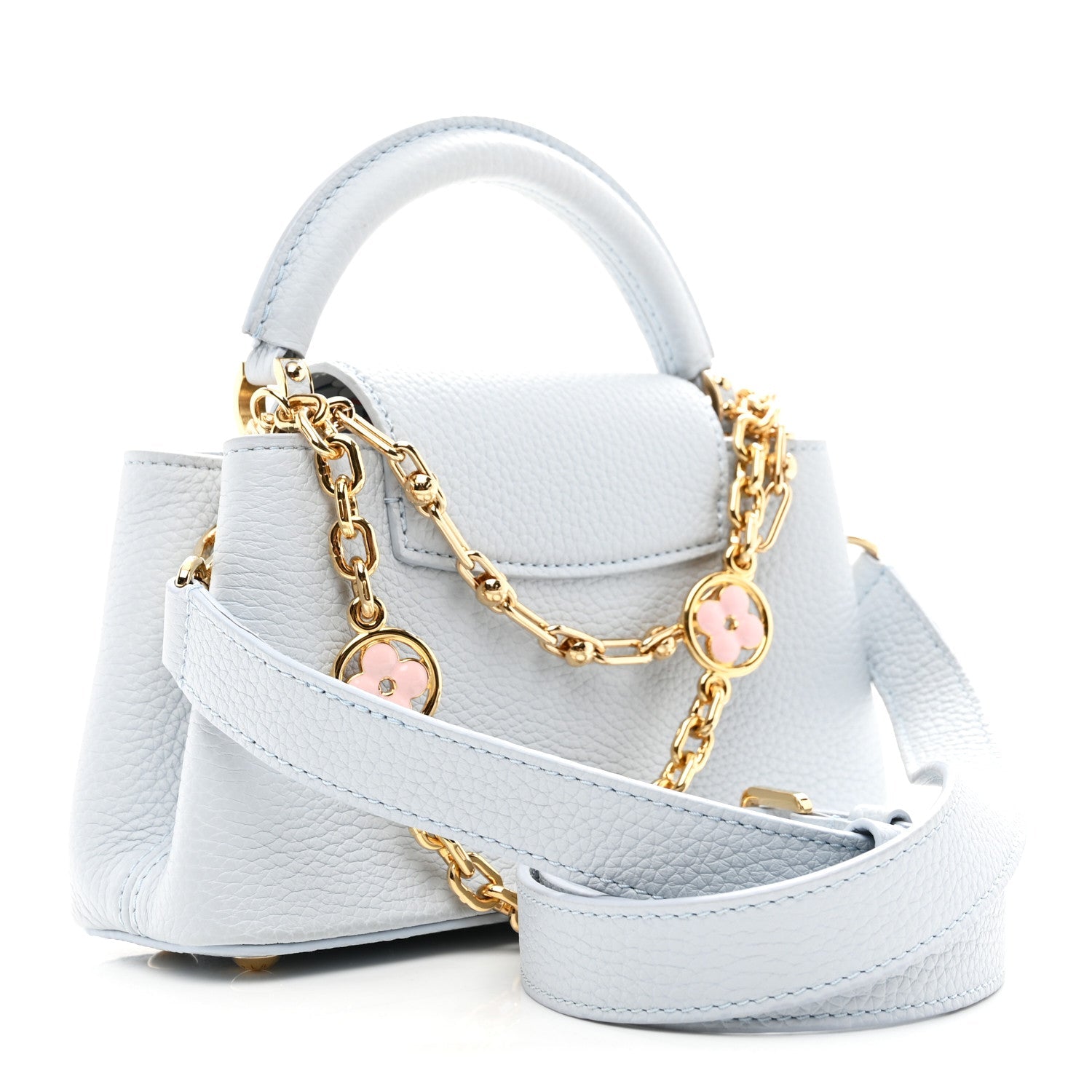 LV X TM Taurillon Capucines East West Mini Olympe Blue £¨ Direct shipment via from wholesalehk.shop