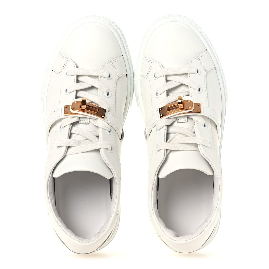 Calfskin Day Sneakers 37 White wholesalehk.shop