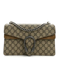 GG Supreme Monogram Suede Small Dionysus Shoulder Bag Beige Ebony Taupe wholesalehk.shop