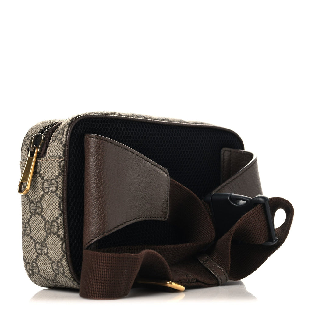 Soft GG Supreme Monogram Medium Ophidia Belt Bag Dark Brown wholesalehk.shop