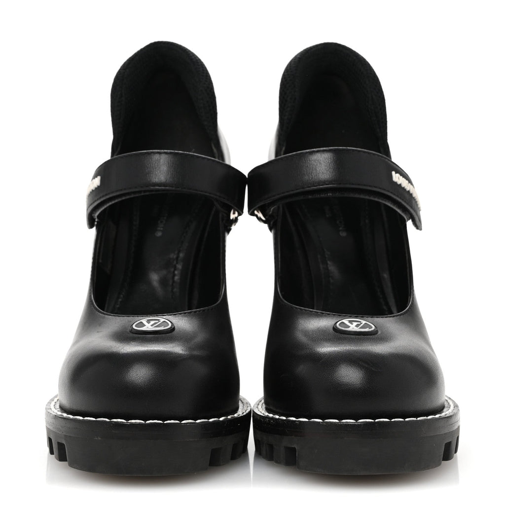Calfskin Star Trail Ankle Pumps 37 Black £¨ Direct shipment via from wholesalehk.shop