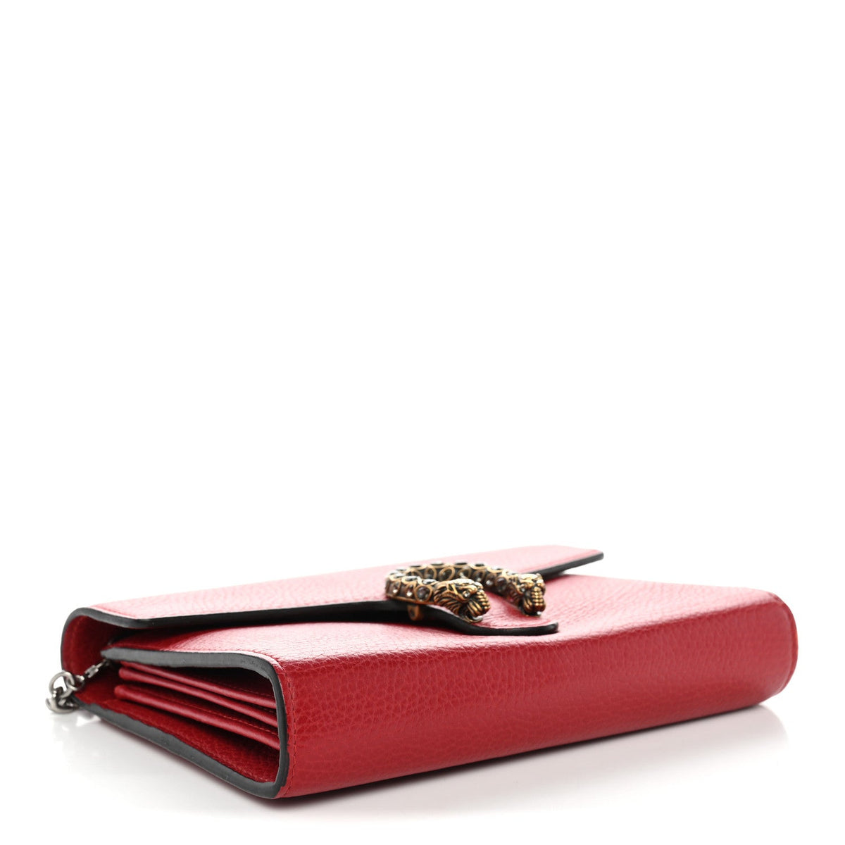 Calfskin Mini Dionysus Chain Wallet Hibiscus Red wholesalehk.shop
