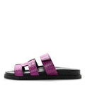 Matte Alligator Womens Chypre Sandals 38.5 Anemone wholesalehk.shop