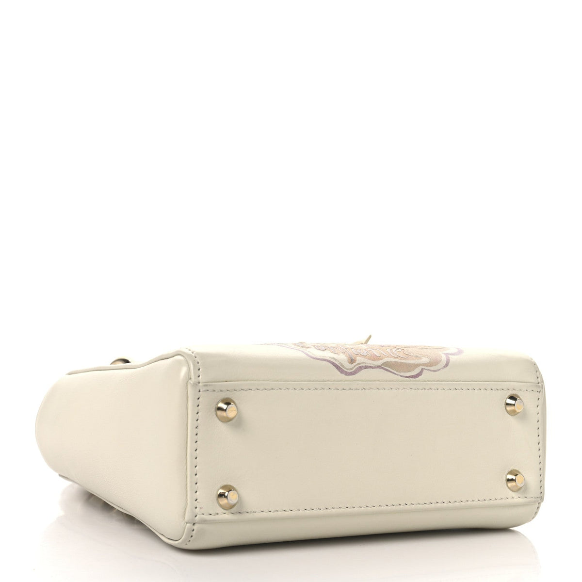 Calfskin Niki De Saint Phalle Dioramour Mini Supple Lady Dior White Multicolor wholesalehk.shop