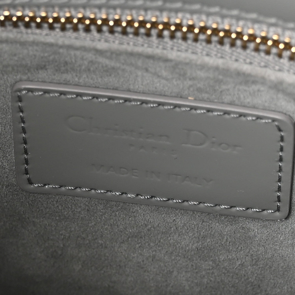 Patent Cannage Small Lady Dior Grey wholesalehk.shop