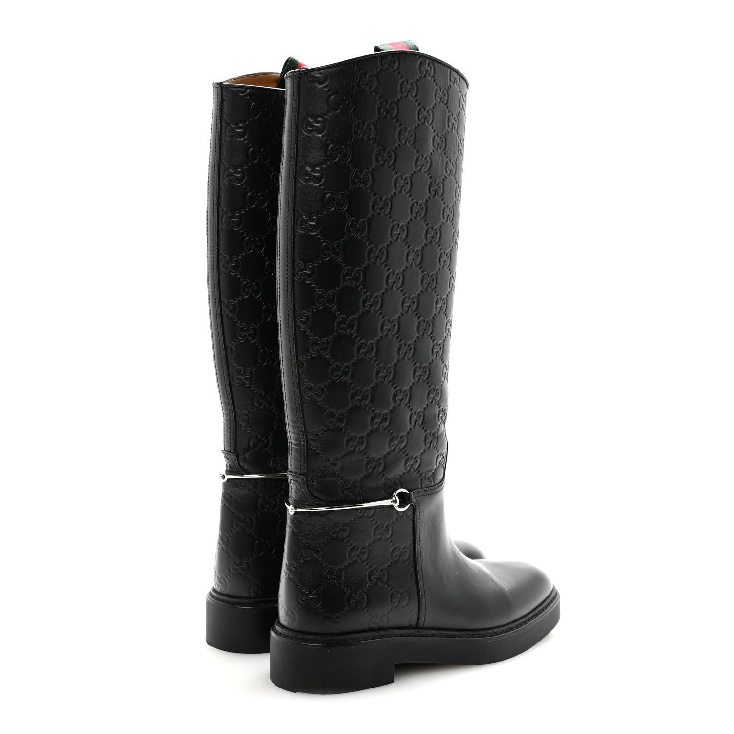 Guccissima Michelangelo Slim Horsebit Riding Boots 37 Black £¨ Direct shipment via from wholesalehk.shop