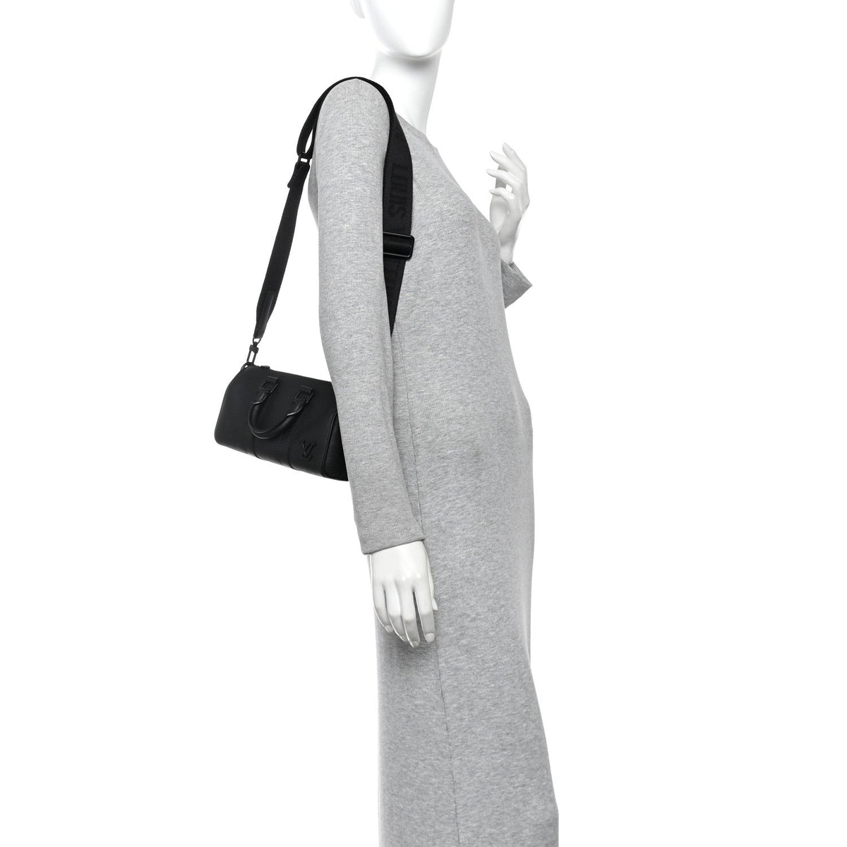 Grained Calfskin Aerogram Keepall XS Black wholesalehk.shop