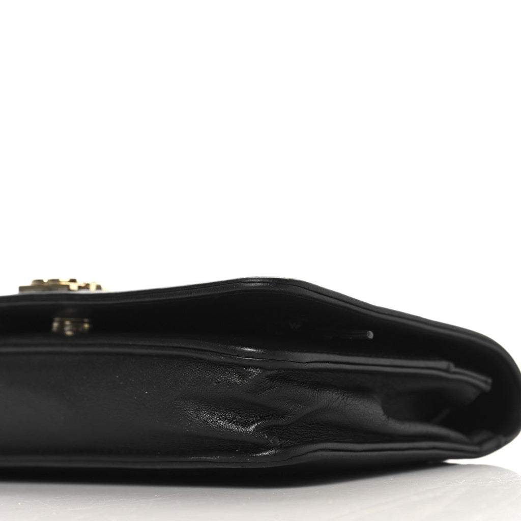 LAmbskin Chevron Boy Wallet On Chain WOC Black wholesalehk.shop