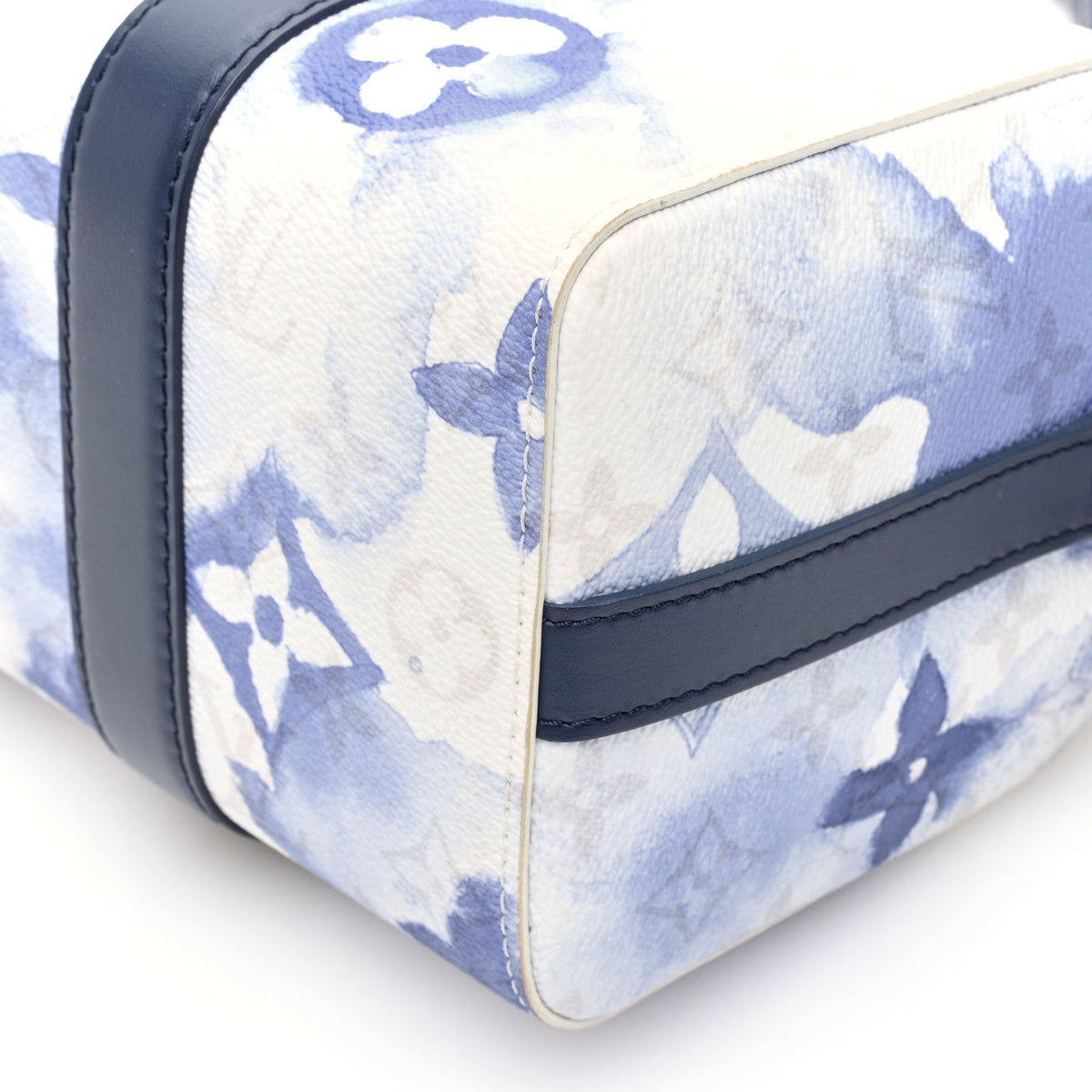 Monogram Watercolor City Keepall Blue wholesalehk.shop