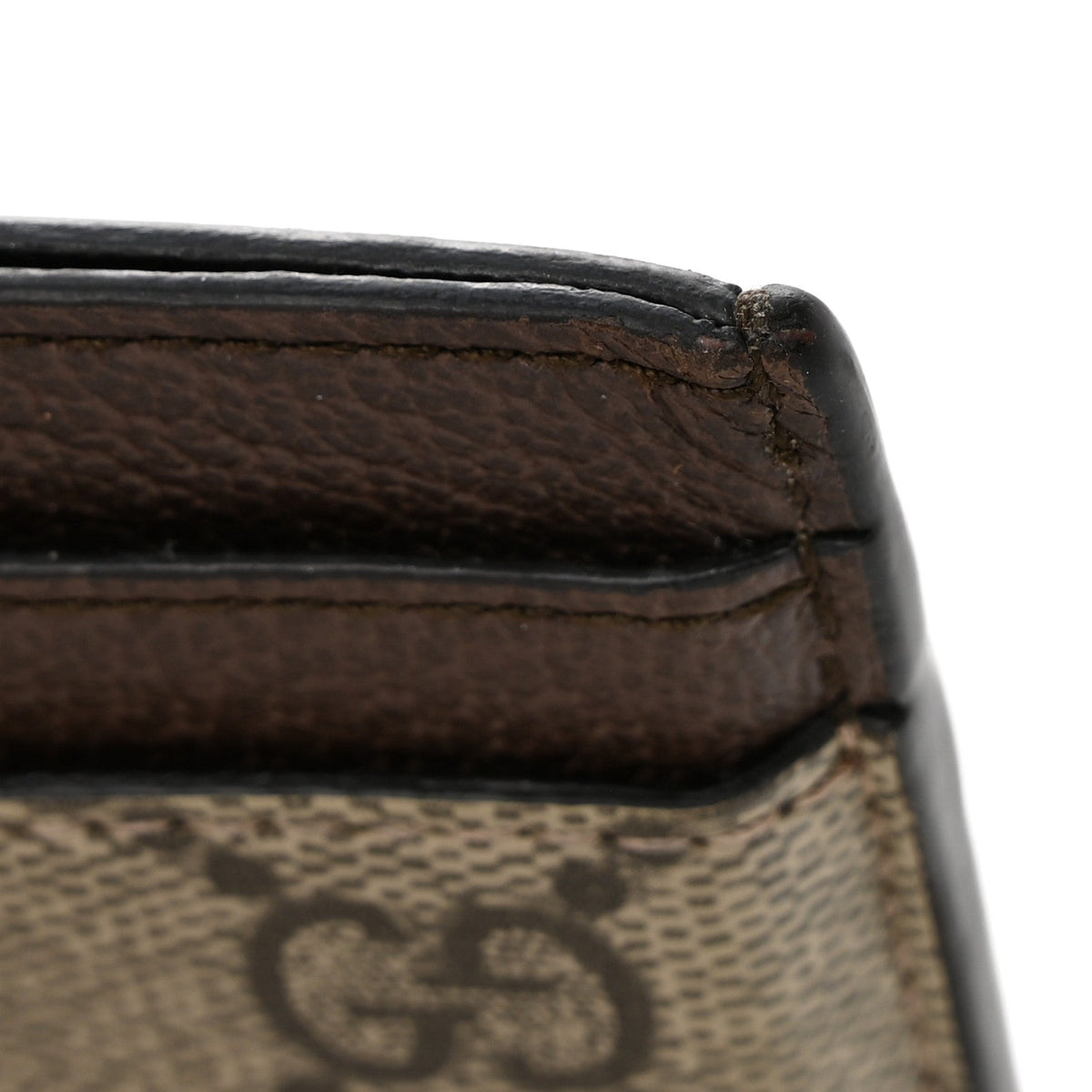 GG Supreme Monogram Textured Dollar Calfskin Ophidia Card Holder Beige Ebony New Acero wholesalehk.shop