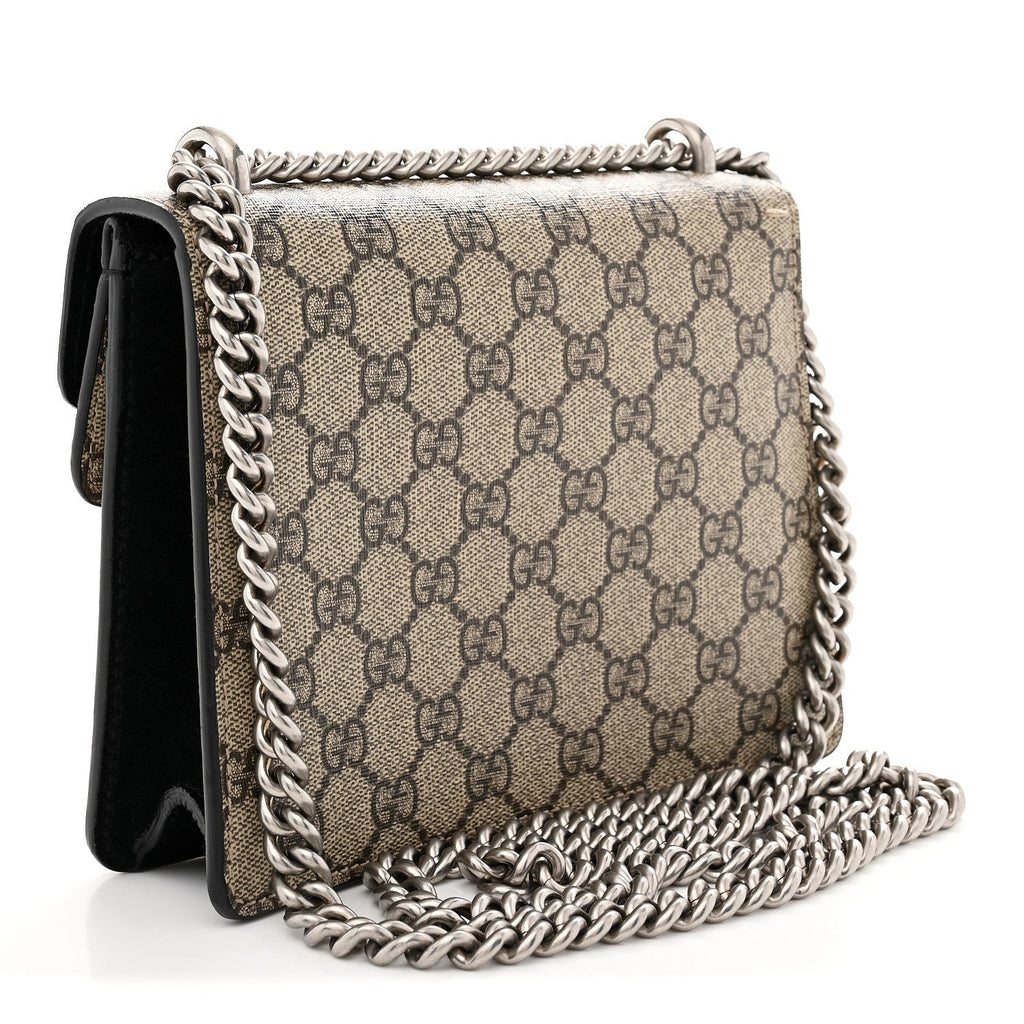 GG Supreme Monogram Mini Dionysus Shoulder Bag Black wholesalehk.shop