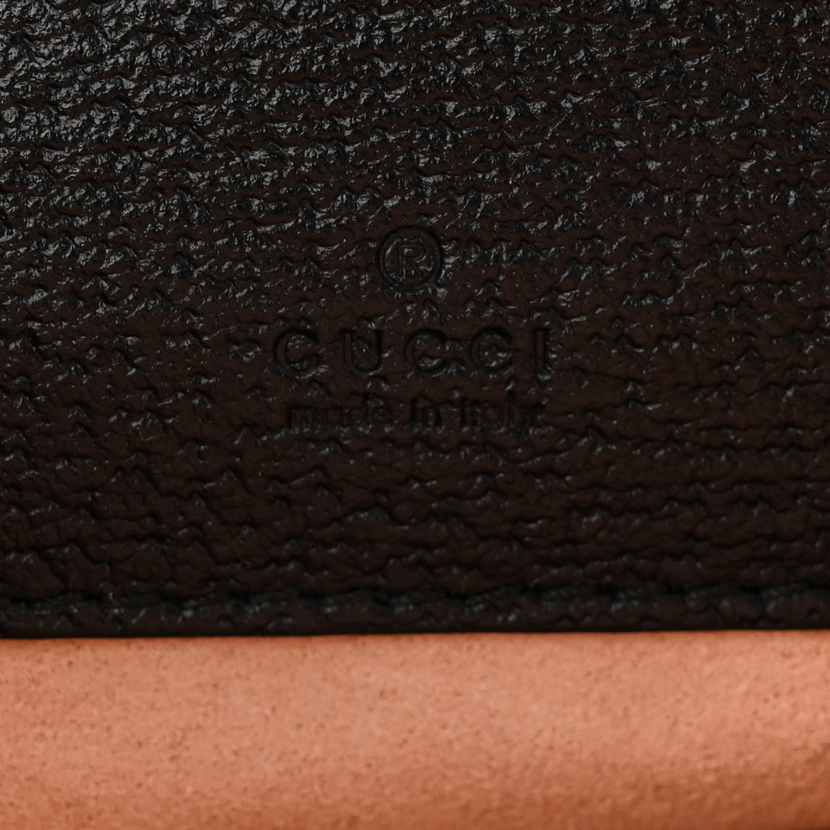Textured Calfskin Web Ophidia Round Wrist Wallet Black wholesalehk.shop