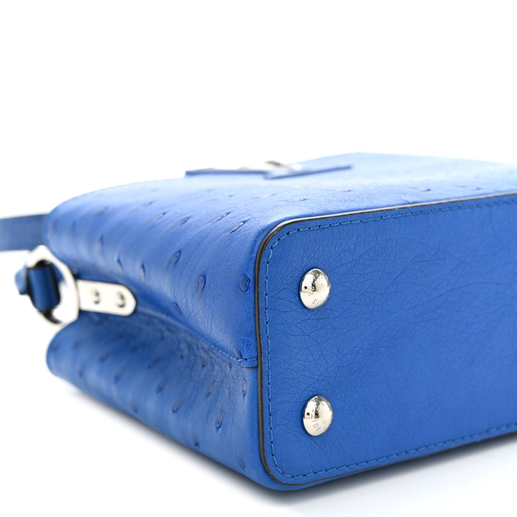 Ostrich Capucines Mini Saphir £¨ Direct shipment via from wholesalehk.shop