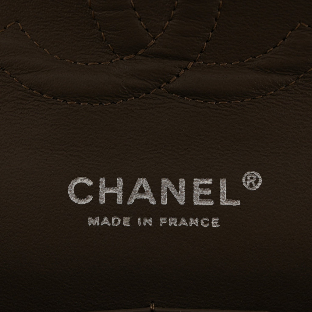 Caviar Quilted Medium Double Flap Taupe wholesalehk.shop